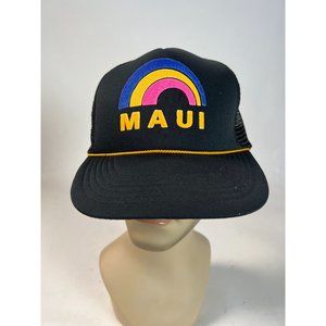 Hawaiian Headwear Maui Hawaiian Tropical Retro Trucker Cap Rainbow  OS Adjustabl